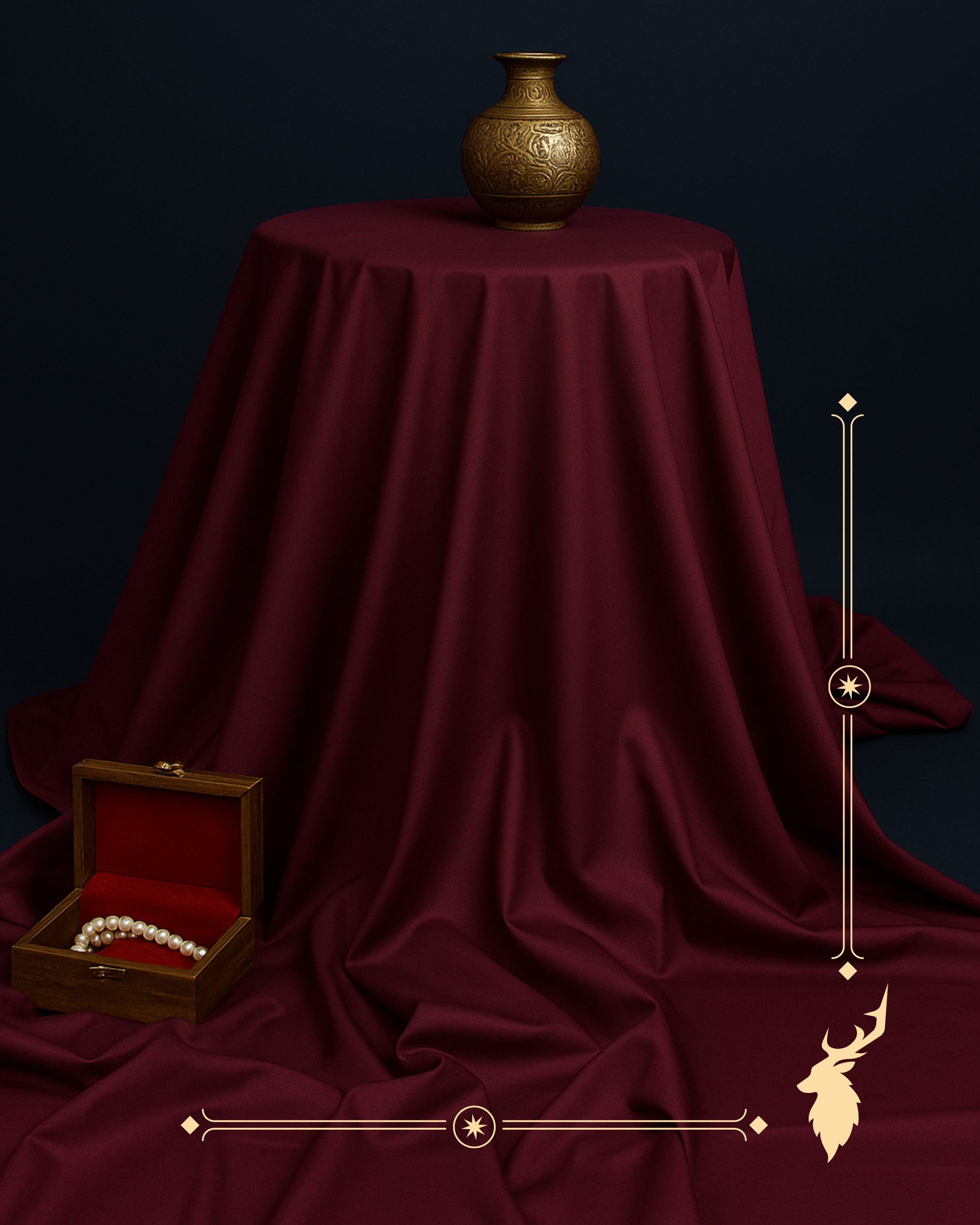 Mehroon | Boski Finish fabric