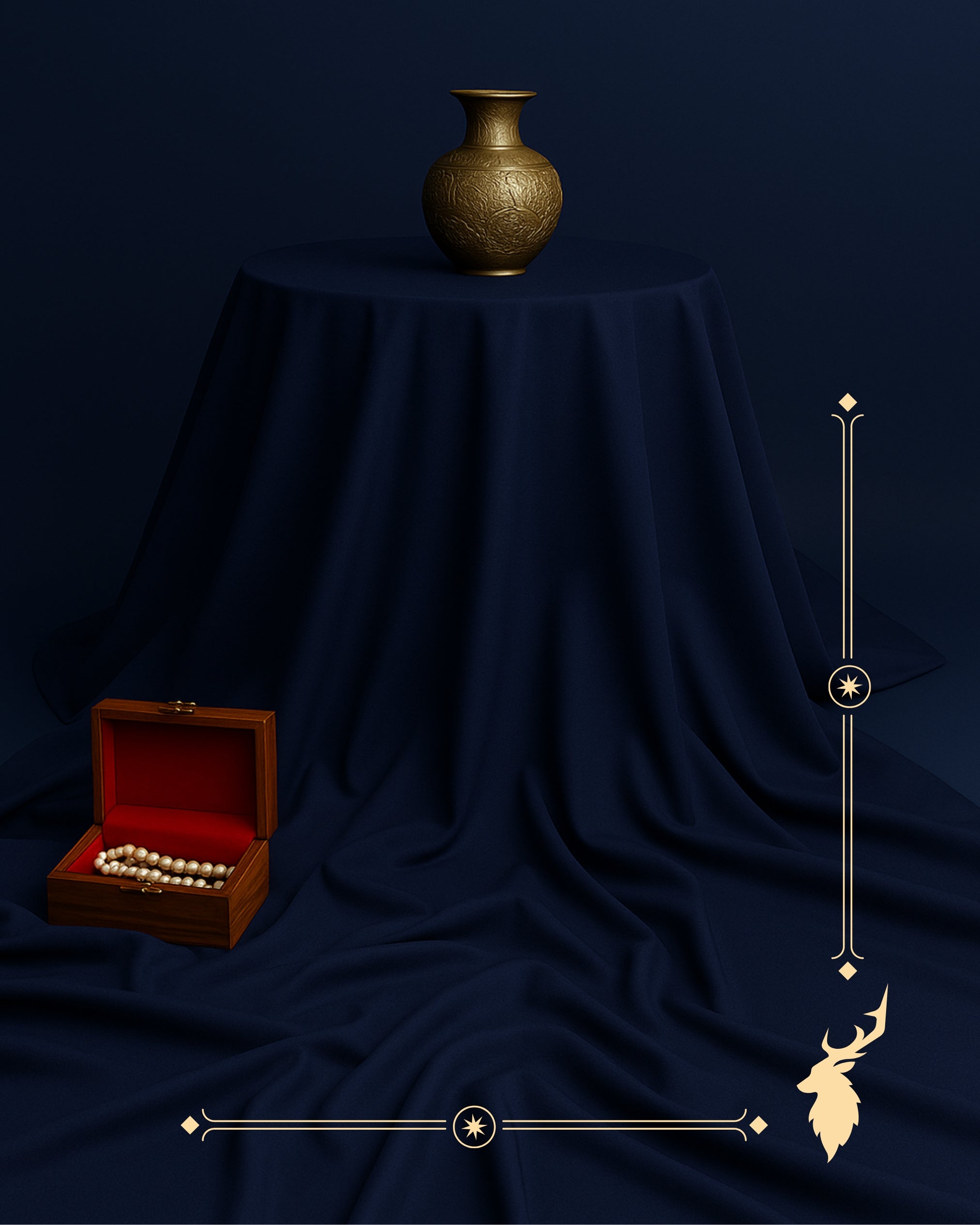 Navy Blue | Boski Finish fabric