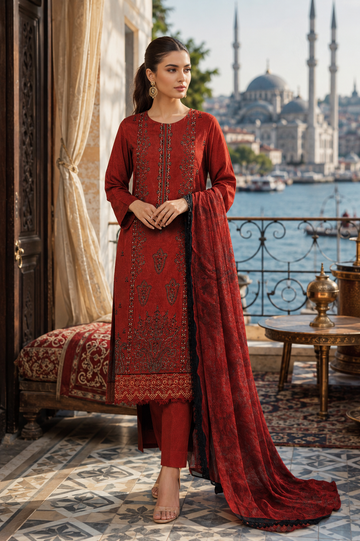 Signature Embroidery Lawn 3 PC | R3R | Unstitched