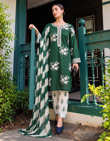 KHUMARI | Unstitched Suit 3 Pcs